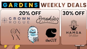 Garfield Gardens Dispensary November 13-20 Weekly Deals