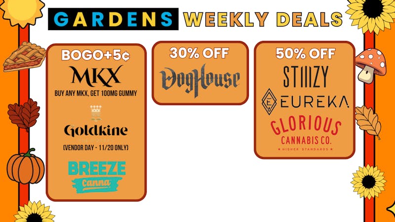Urban Gardens November 20-27 Weekly Deals
