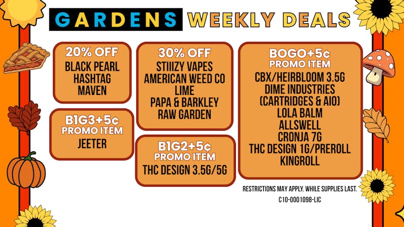 Releaf on Vine - Oxnard November 20-27 Weekly Deals