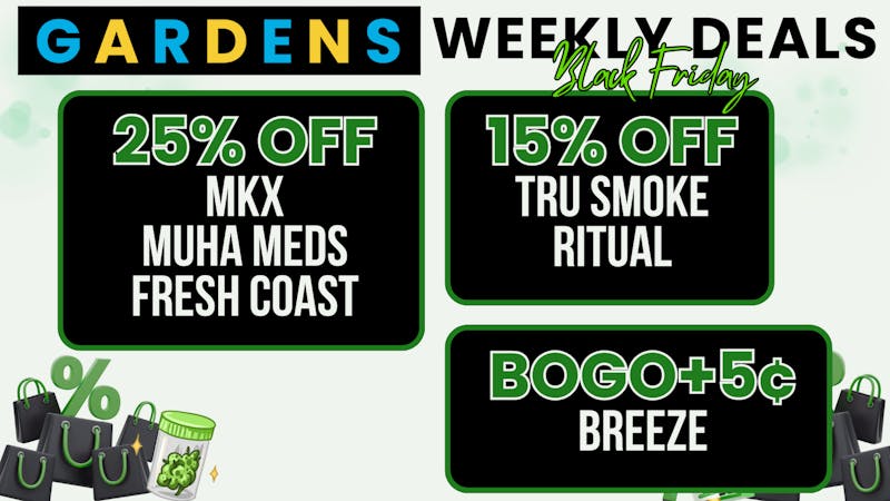 Urban Gardens November 27 - December 4 Weekly Deals