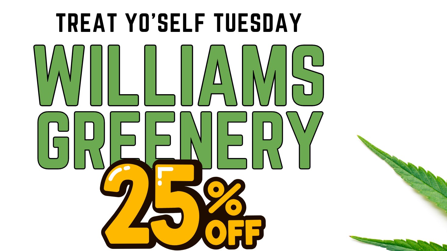 Maine Medical Canna Connection 25% off Williams Greenery Flower and Dabs
