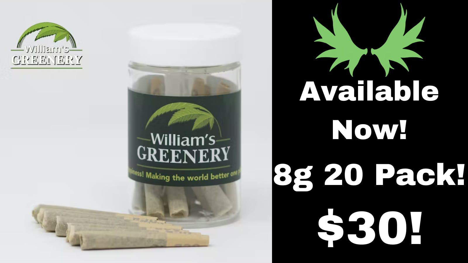 Maine Medical Canna Connection 20 PACK OF PRE-ROLLS $30!