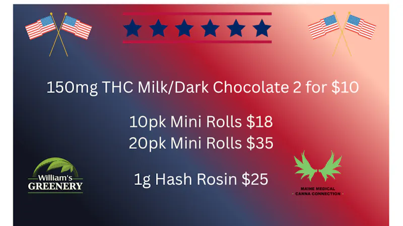Maine Medical Canna Connection Multiple deals to save money!!