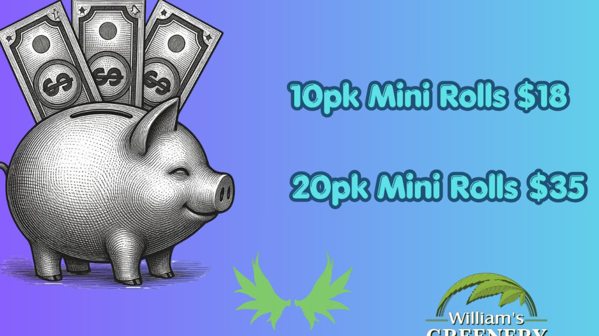 Maine Medical Canna Connection 10pk & 20pk Mini Rolls on Sale!!