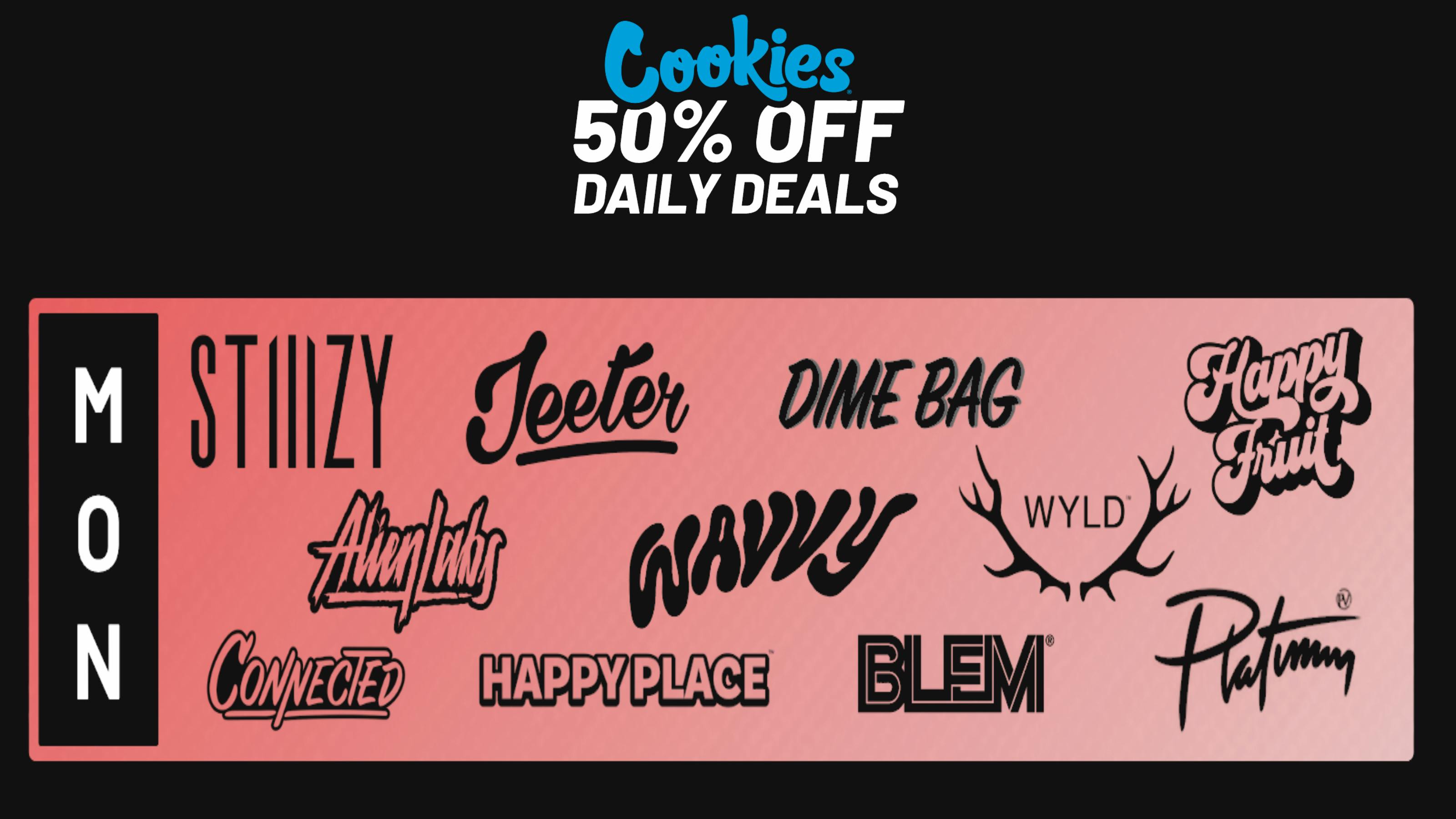 Cookies La Mesa Monday Daily Deal: 50% Off Select Brands