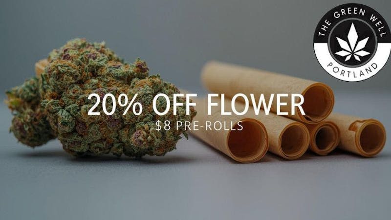 The Green Well - Delivery 20% off All Flower and $8 Pre Rolls
