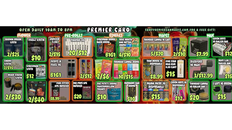 Premier Cannabis Caro Shop the best, Forget the rest!