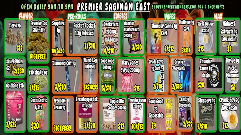 Premier Cannabis Saginaw Weed Like To Take You Higher! 😉