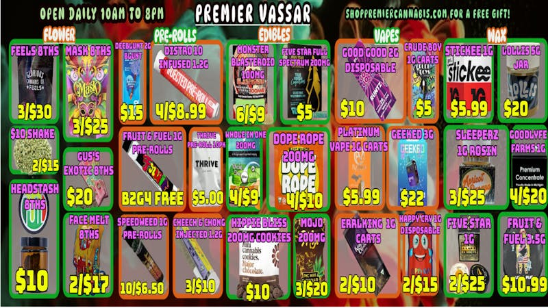 Premier Cannabis Vassar Ghostly Green Deals