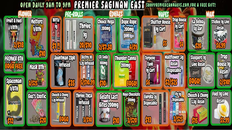 Premier Cannabis Saginaw Weed Like To Take You Higher!