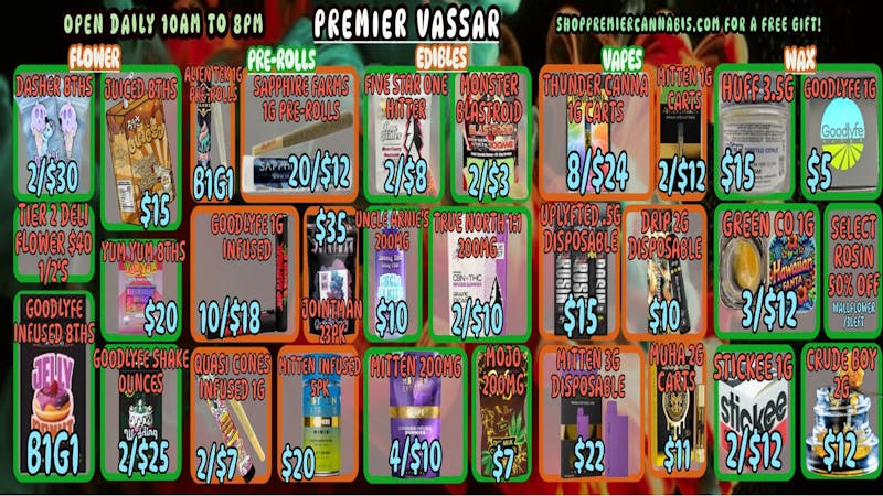 Premier Cannabis Vassar Fall Into Savings