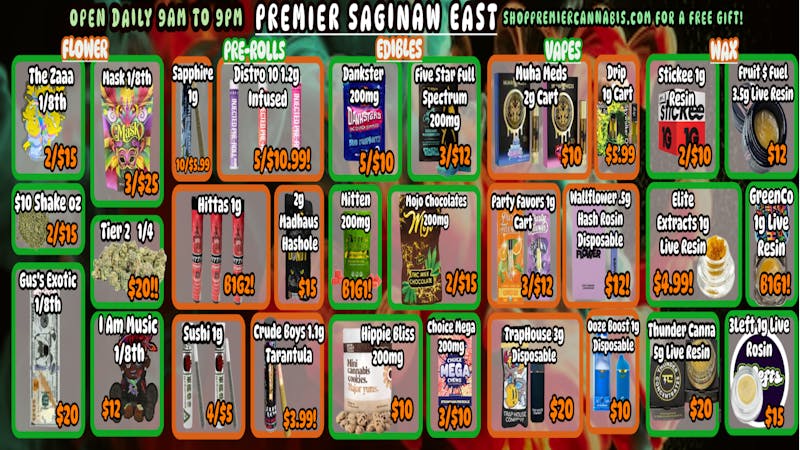 Premier Cannabis Saginaw Weed Like To Take You Higher!