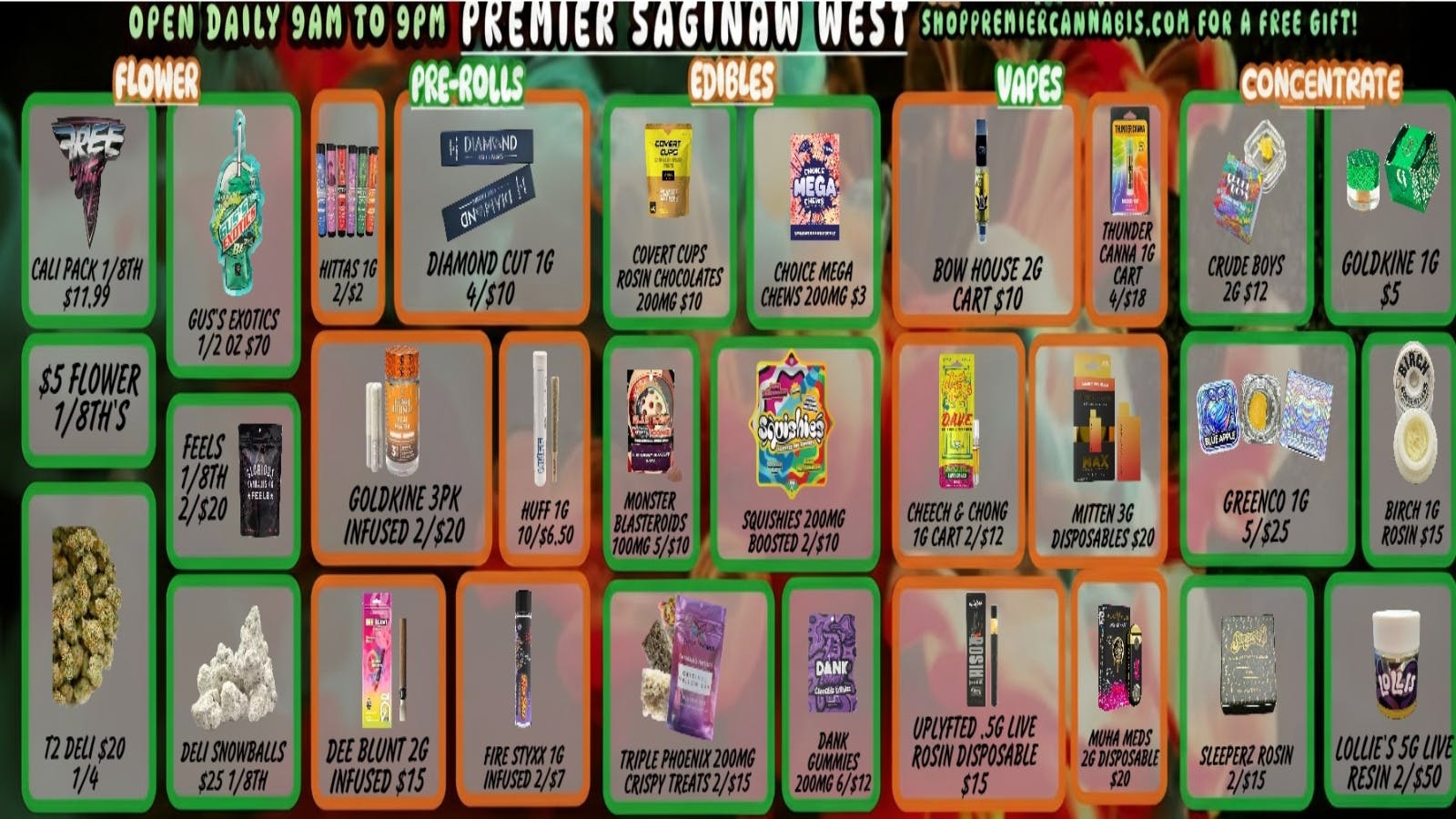Premier Cannabis Saginaw West Winter Wonderland Savings!
