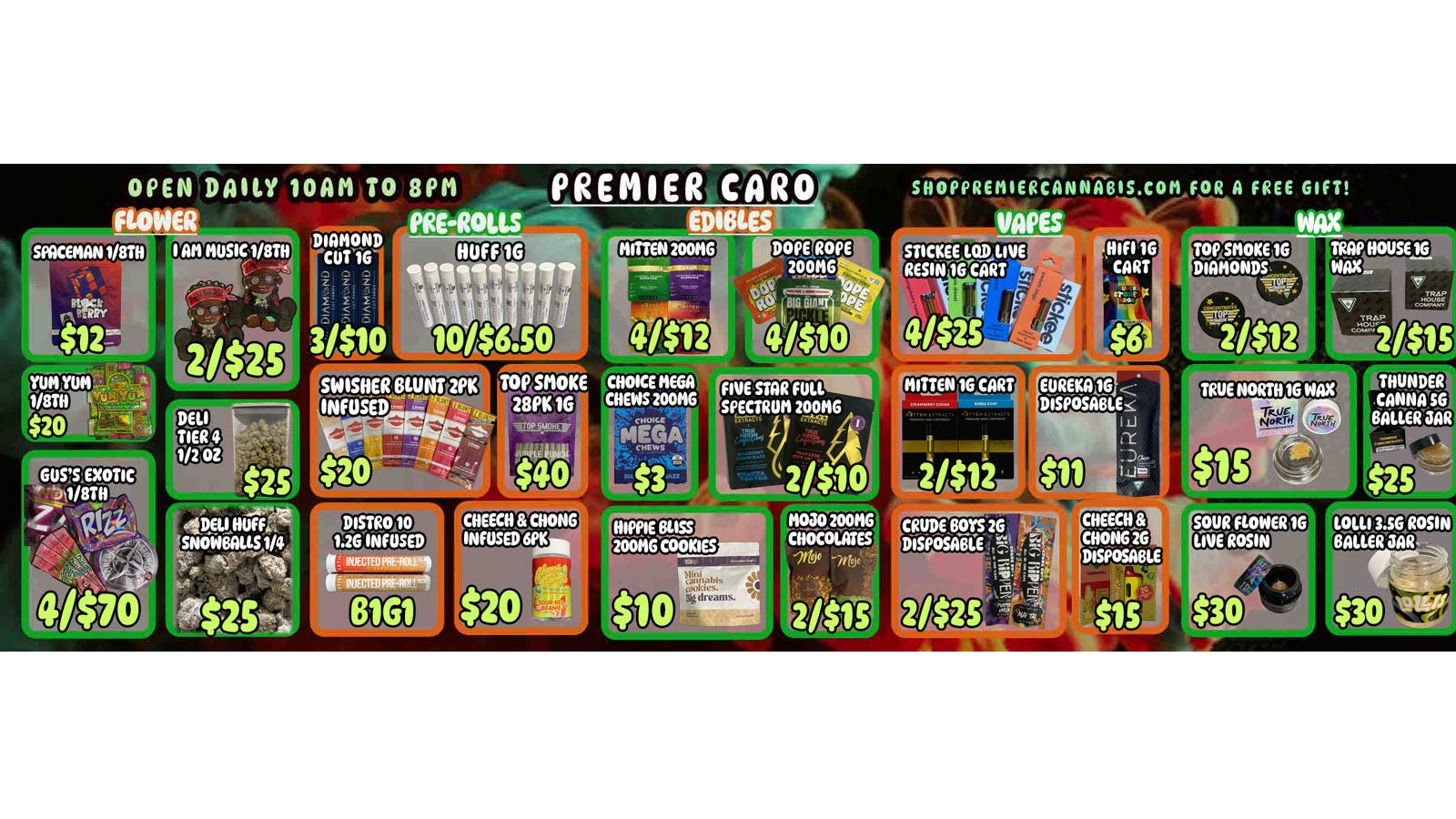 Premier Cannabis Caro Shop the best, Forget the rest!