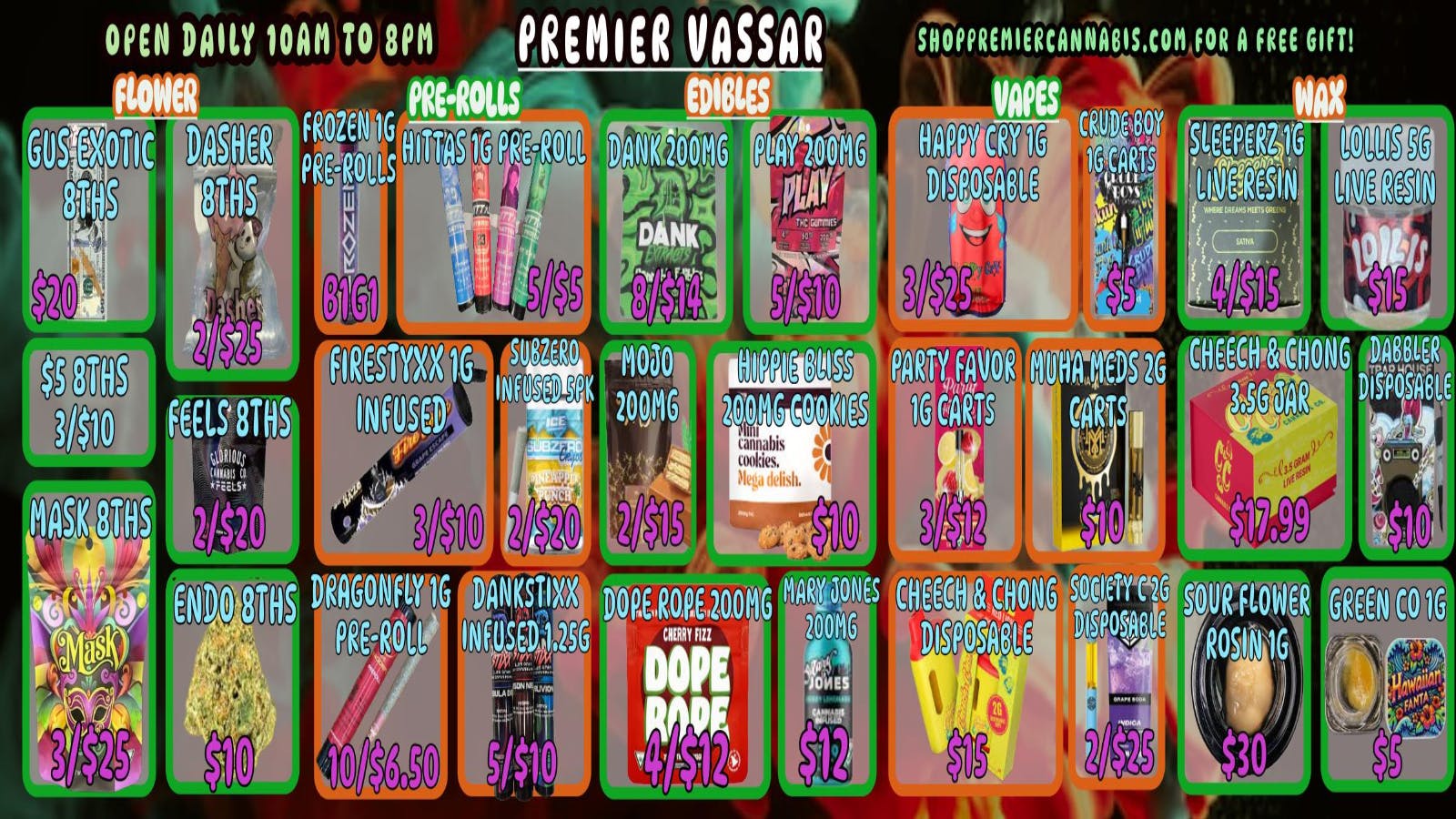 Premier Cannabis Vassar KUSHMAS CHEER! 🎄