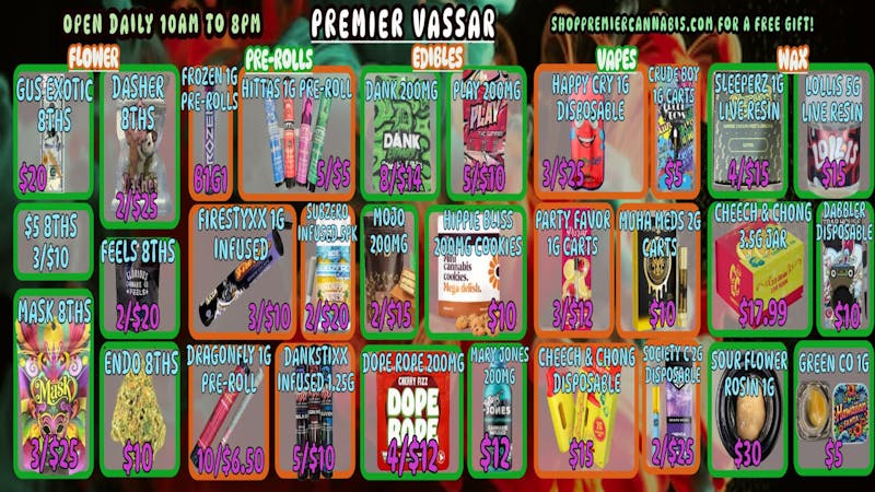 Premier Cannabis Vassar KUSHMAS CHEER! 🎄