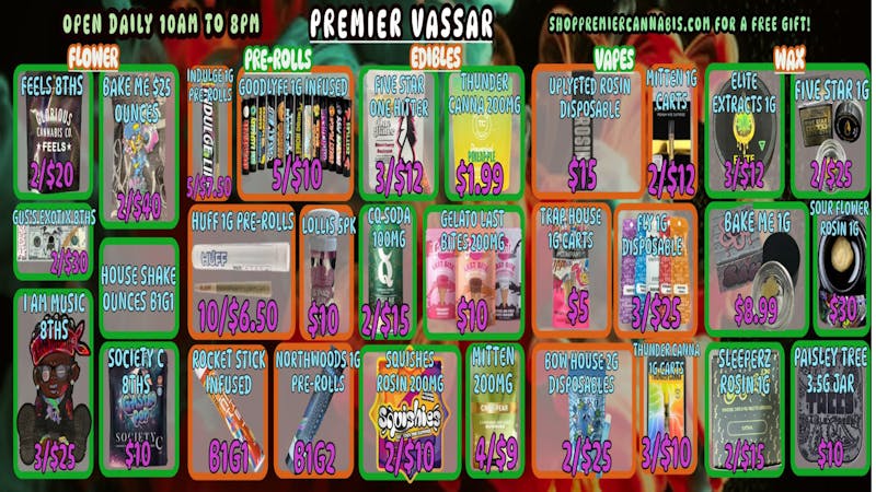 Premier Cannabis Vassar Toast to the Tokes 🍃