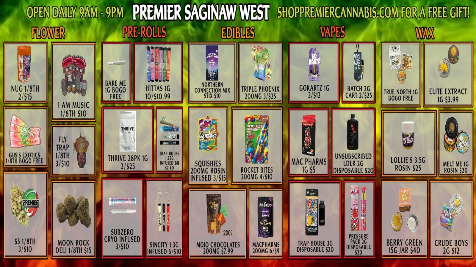 Premier Cannabis Saginaw West Spring Into These Deals!