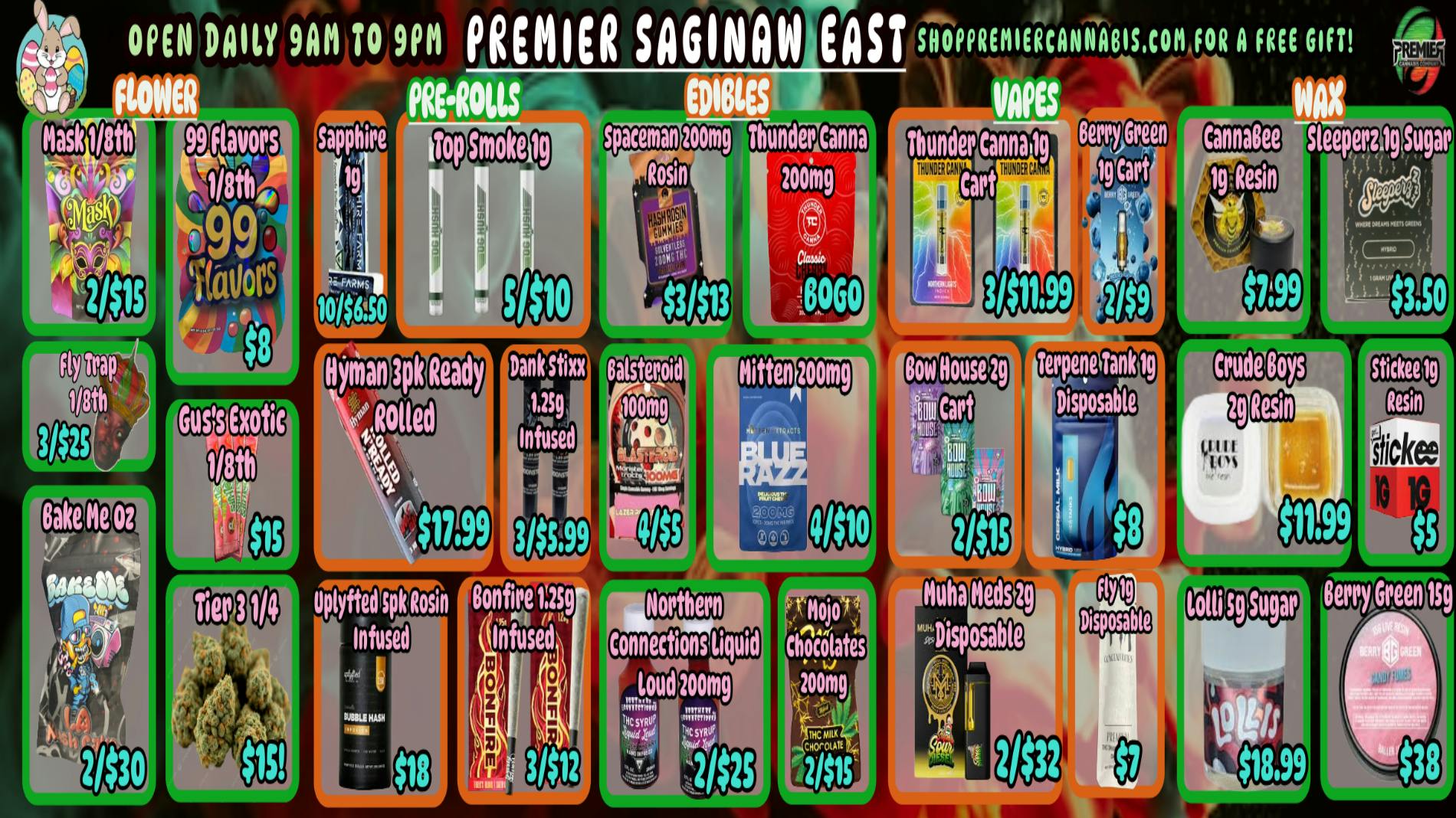 Premier Cannabis Saginaw New Season, New Savings!