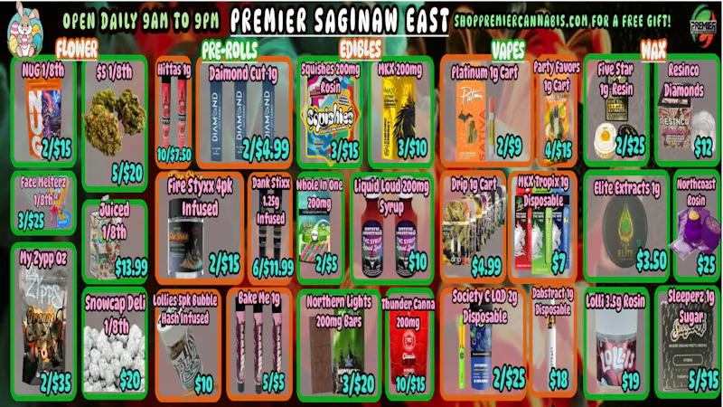 Premier Cannabis Saginaw New Week, New Deals!