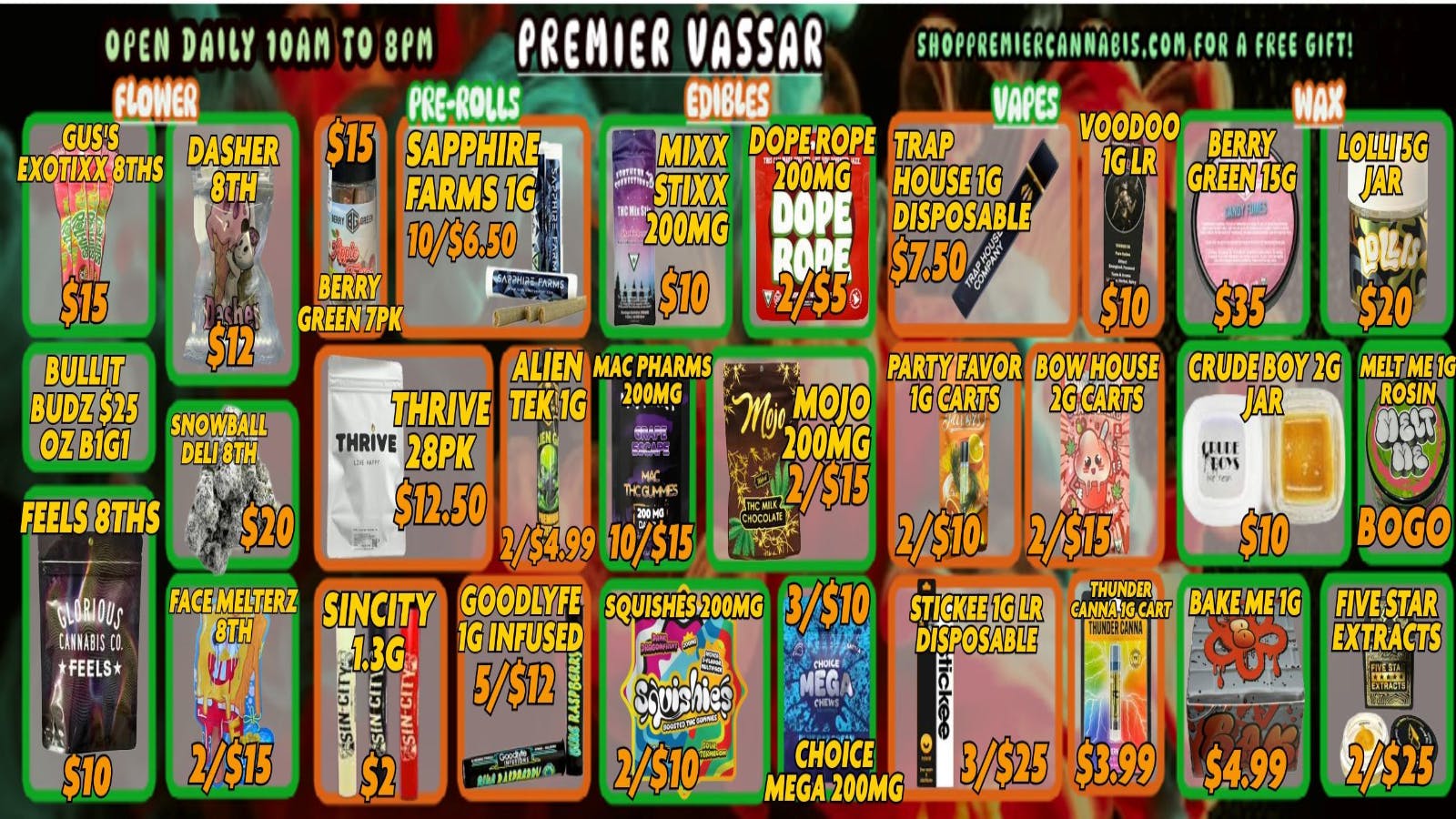 Premier Cannabis Vassar BUDS & BLOSSOMS