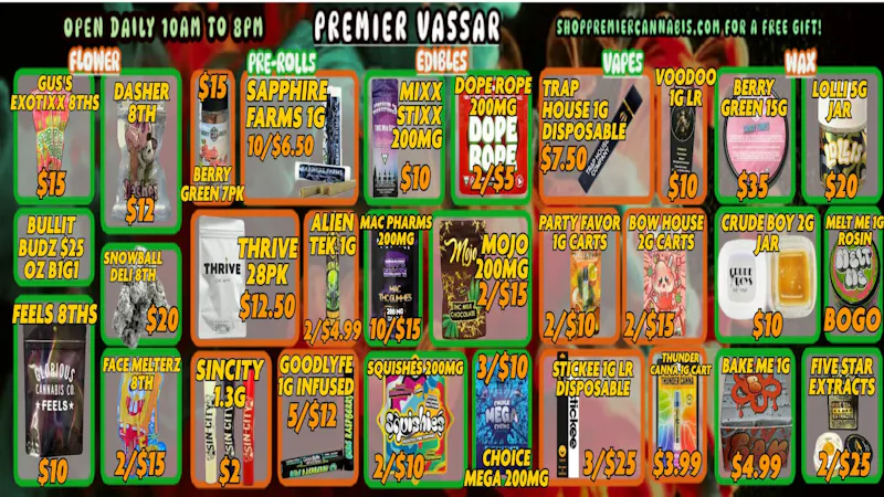 Premier Cannabis Vassar BUDS & BLOSSOMS