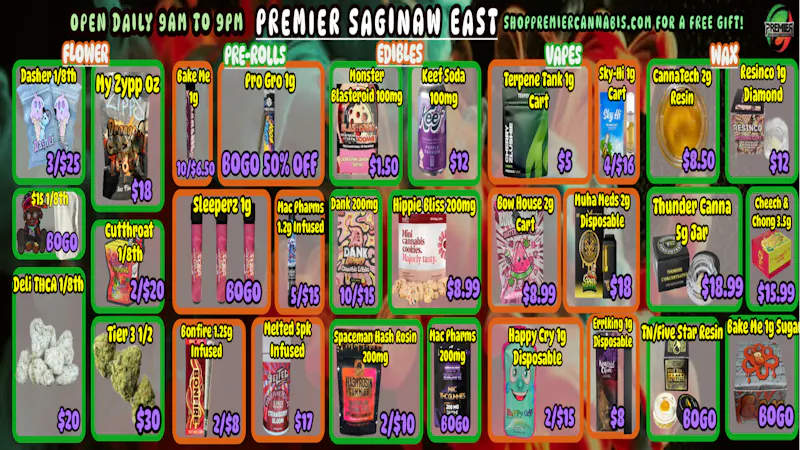 Premier Cannabis Saginaw Fresh Air, Fresh Deals! 💨🍃