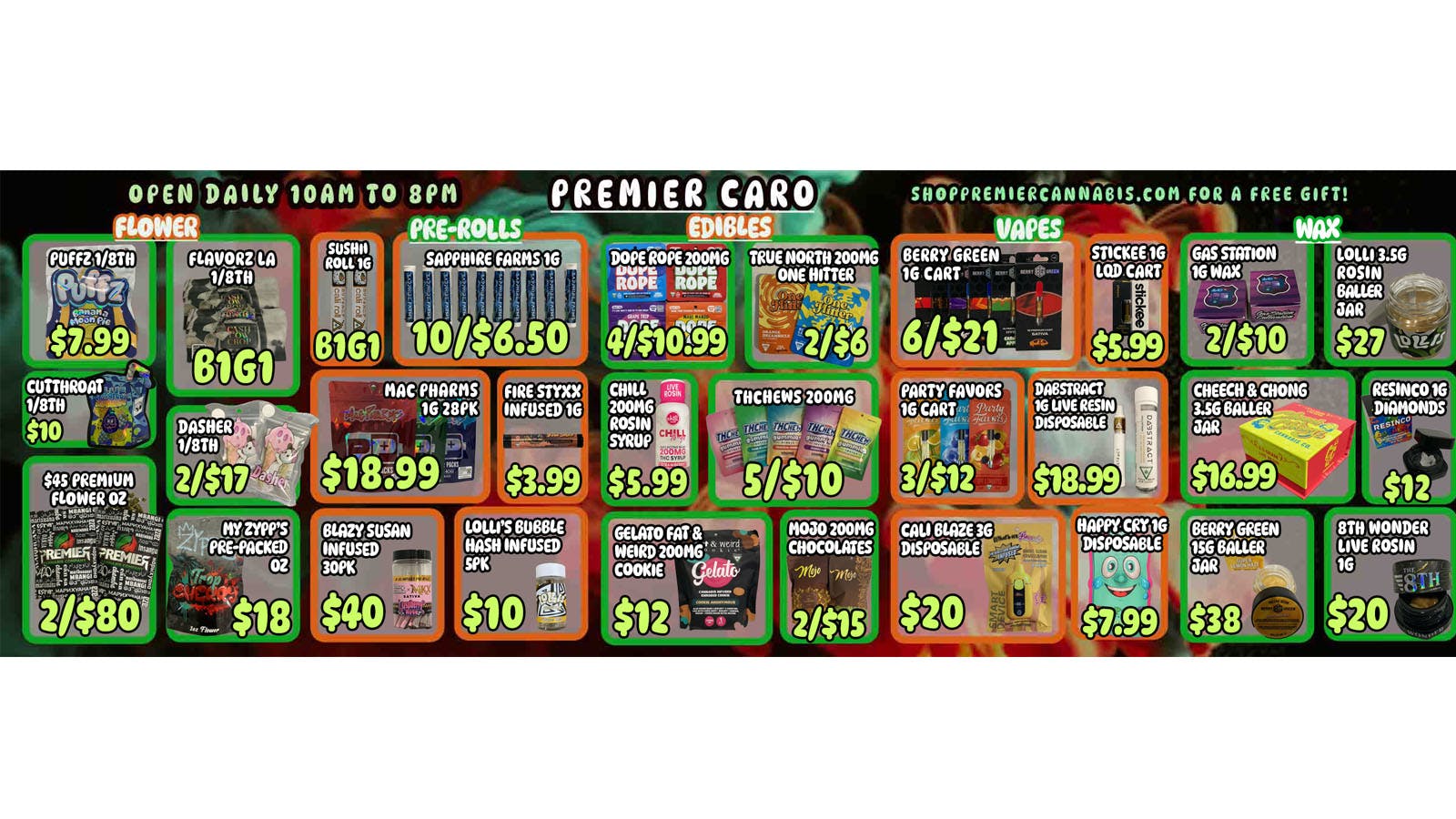Premier Cannabis Caro Spring Into Savings @ Premier 💲🌷