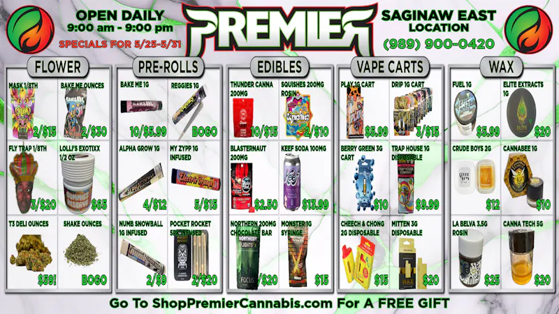 Premier Cannabis Saginaw Fresh Air, Fresh Deals! 💨🍃