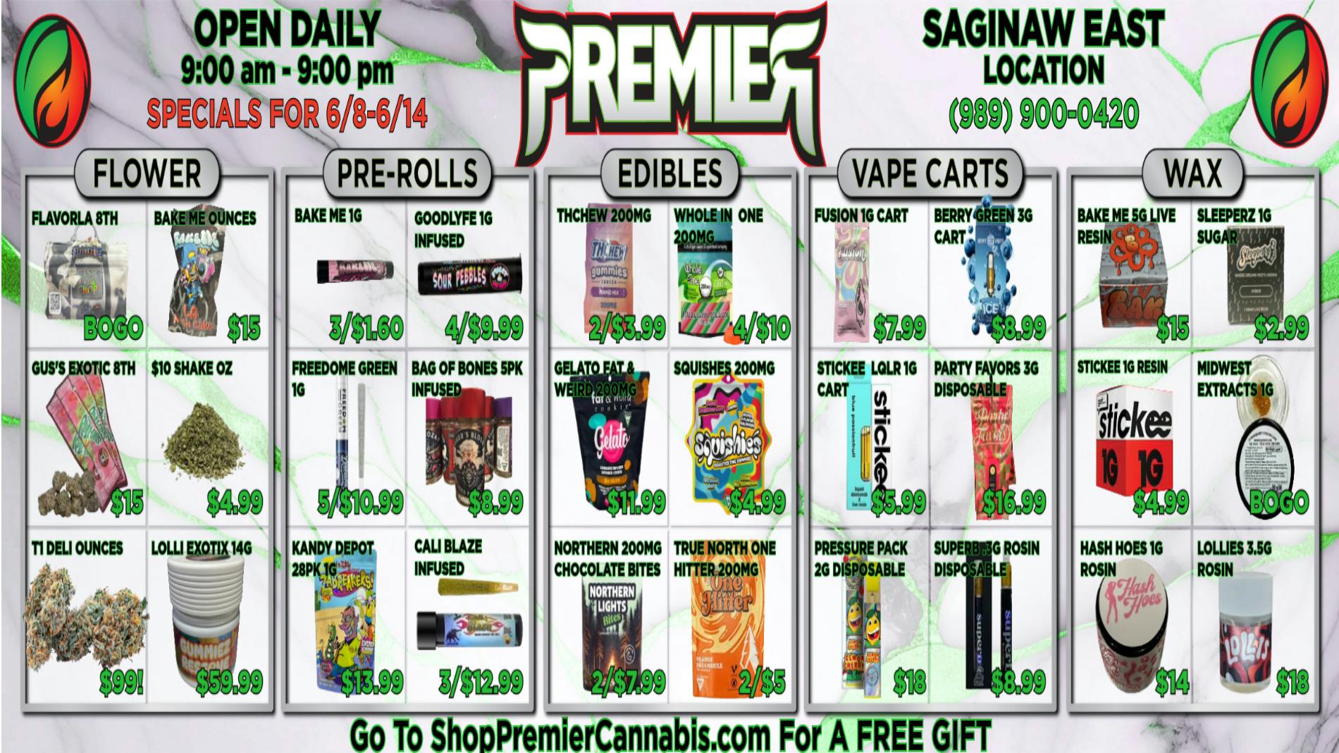 Premier Cannabis Saginaw New Season, New Savings!