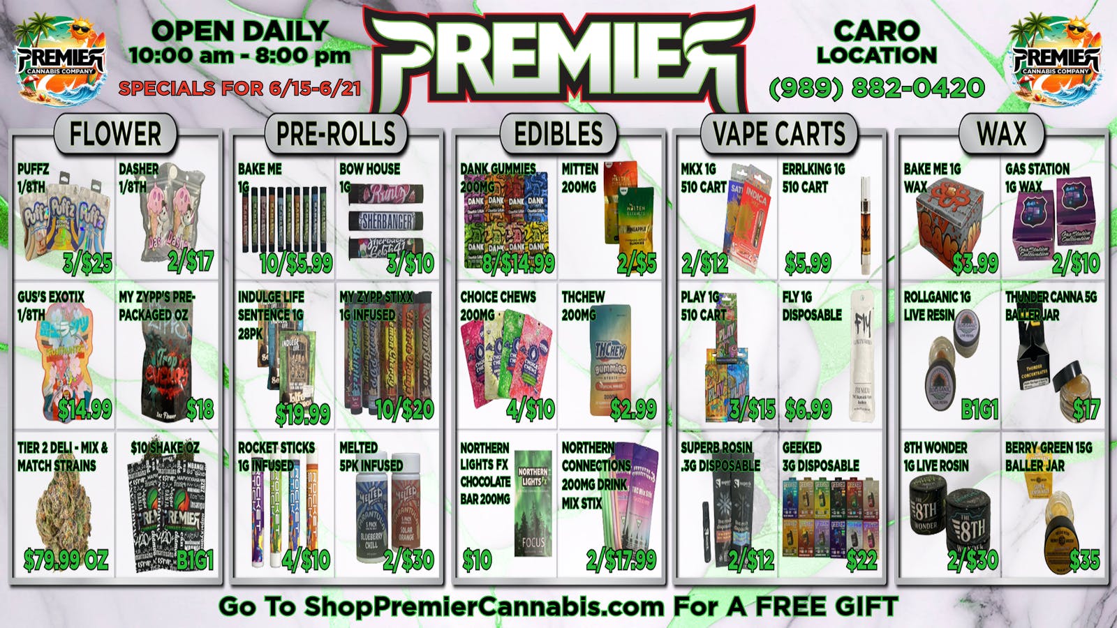 Premier Cannabis Caro Premier's Deals are Heating UP! 💲🔥