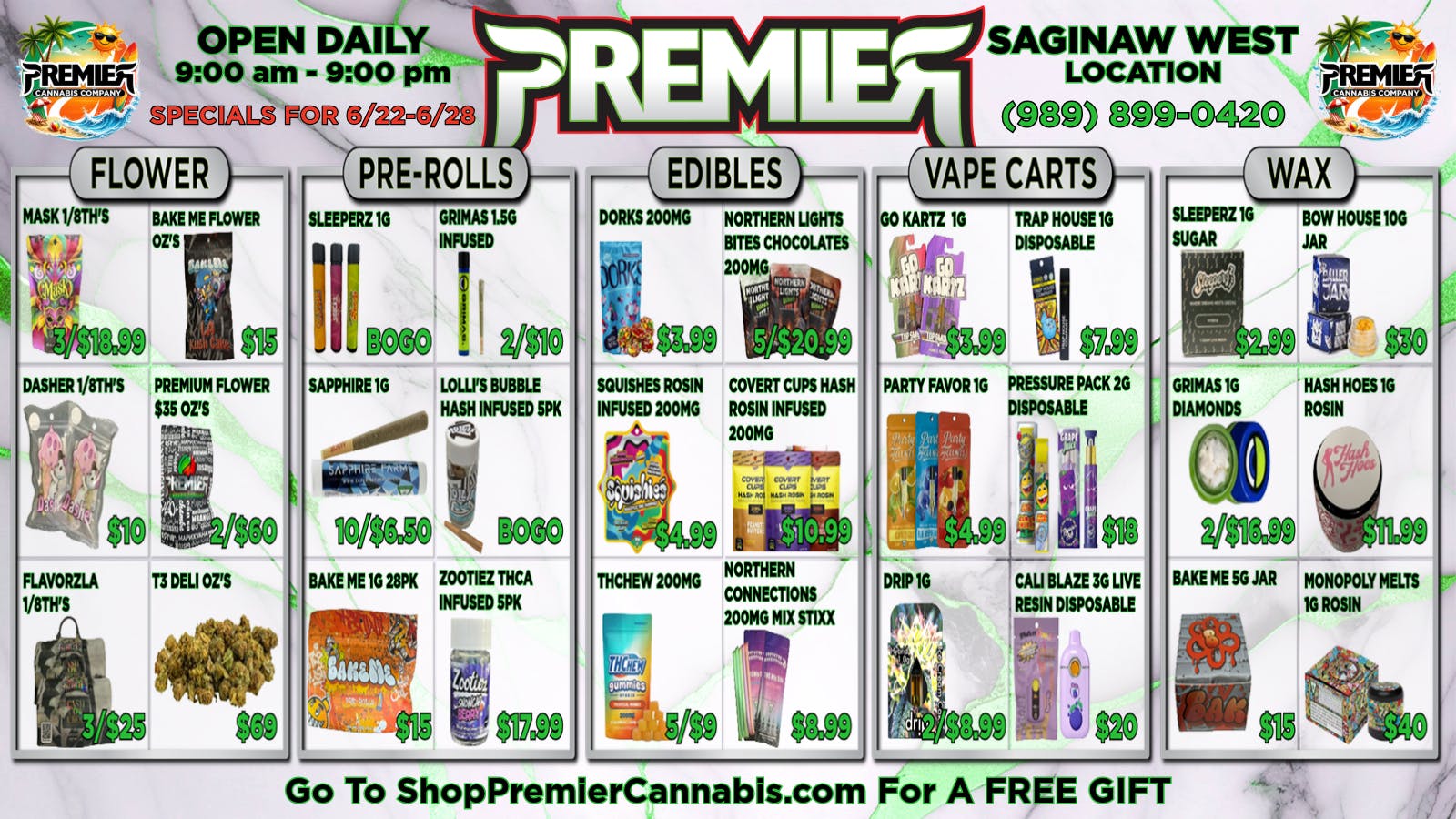 Premier Cannabis Saginaw West These deals are lit-erally fire 🔥