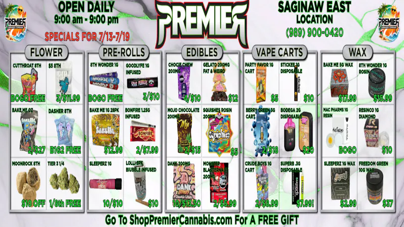 Premier Cannabis Saginaw Fresh Air, Fresh Deals! 💨🍃
