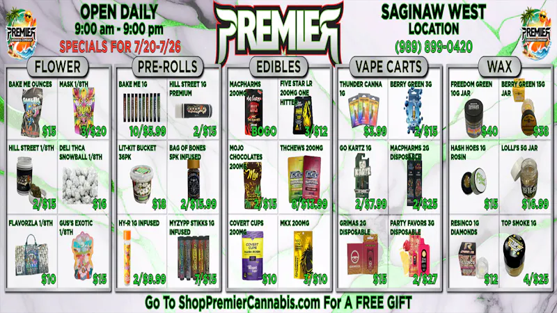 Premier Cannabis Saginaw West Light It Up For Less