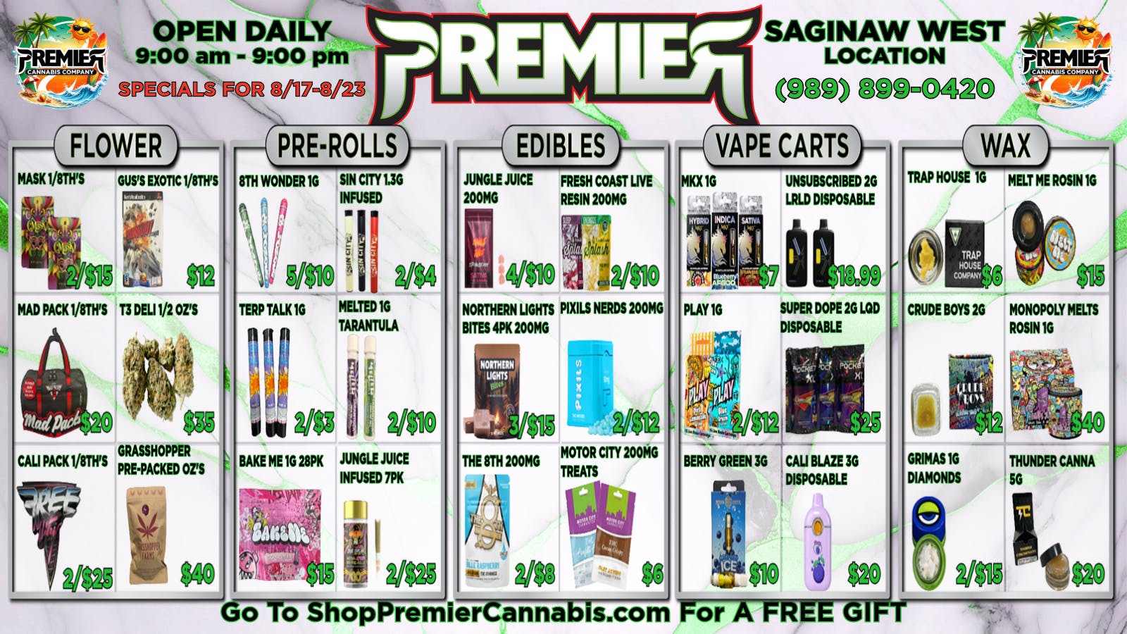 Premier Cannabis Saginaw West Light It Up For Less