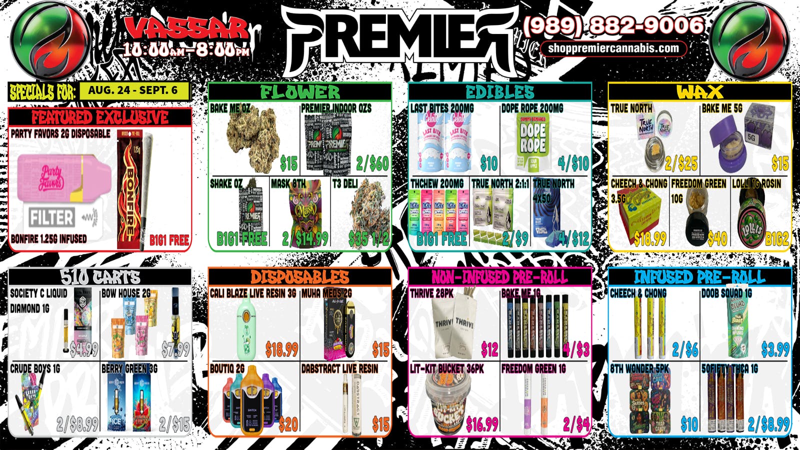 Premier Cannabis Vassar Shop the best, Forget the rest 🌿