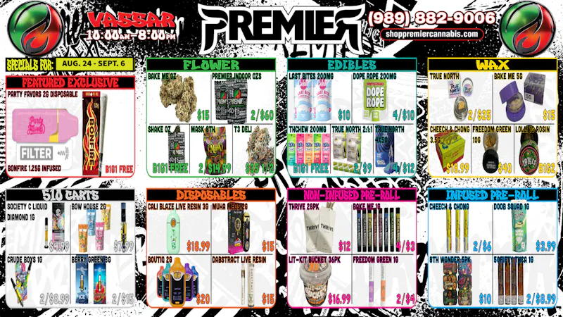 Premier Cannabis Vassar Shop the best, Forget the rest 🌿