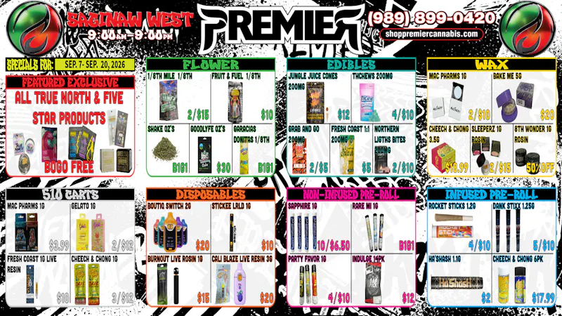 Premier Cannabis Saginaw West These deals are lit-erally fire 🔥