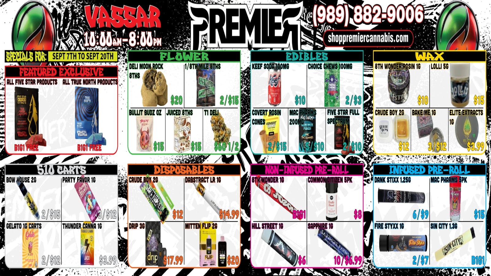 Premier Cannabis Vassar Fall Into Savings!