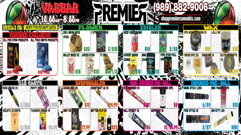 Premier Cannabis Vassar Fall Into Savings!