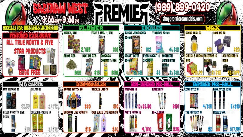 Premier Cannabis Saginaw West These deals are lit-erally fire 🔥