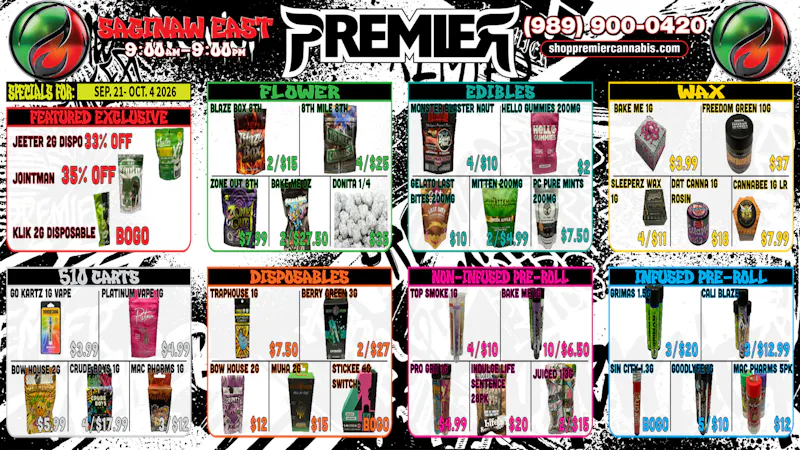 Premier Cannabis Saginaw Shop The Best, FORGET The Rest 🍃 @ PREMIER