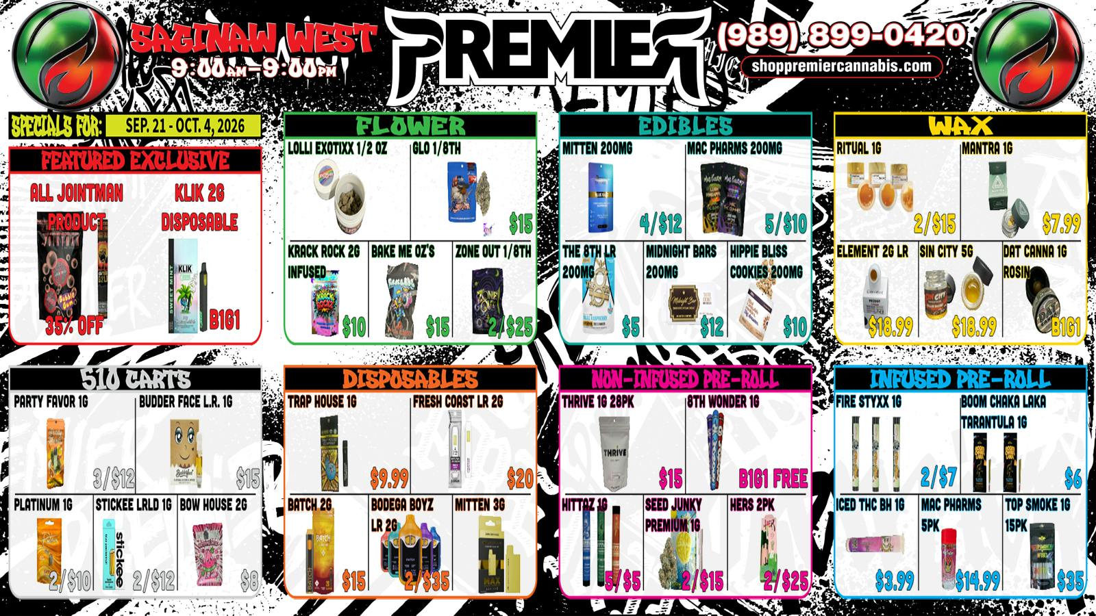 Premier Cannabis Saginaw West These deals are lit-erally fire 🔥