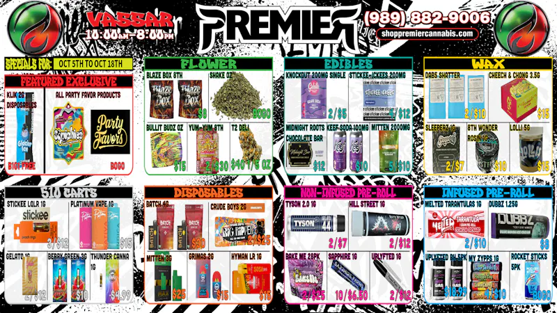 Premier Cannabis Vassar FALL INTO SAVINGS 🍃🍂