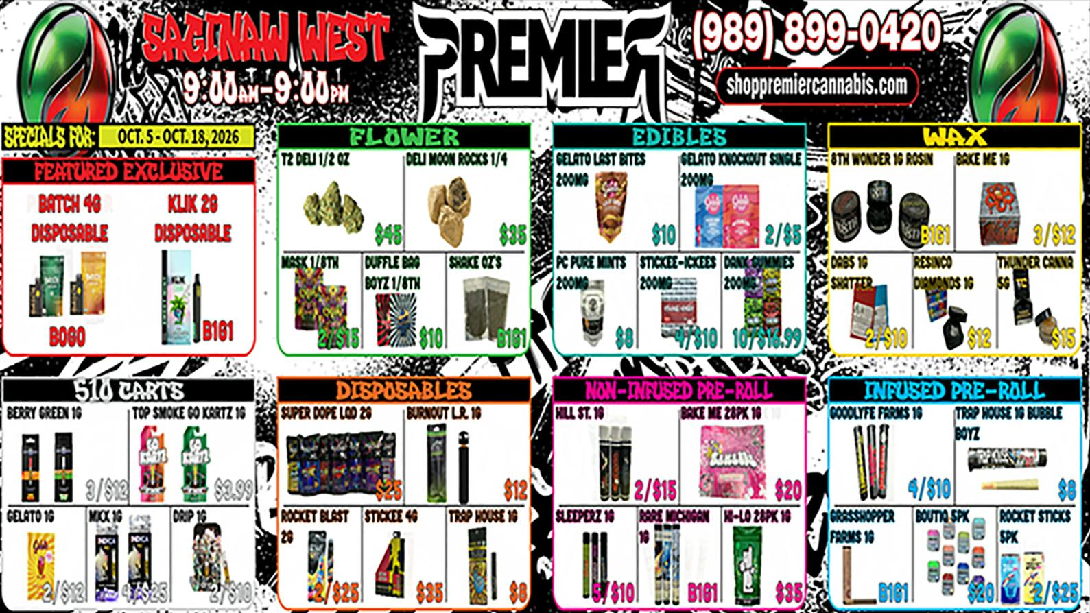 Premier Cannabis Saginaw West These deals are lit-erally fire 🔥