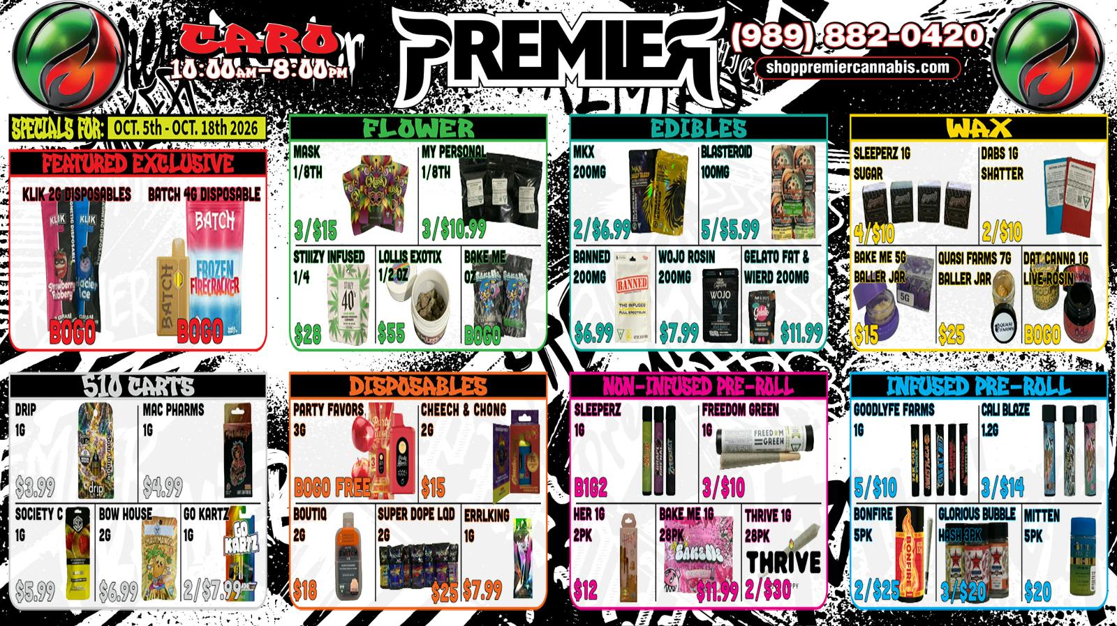 Premier Cannabis Caro Harvest The Best Deals of the Year, at Premier 🍂