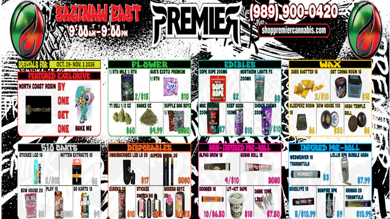 Premier Cannabis Saginaw Fall Into Savings With Premier