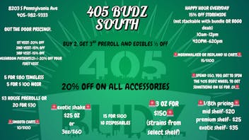 405 Budz - South SPOOKY SZN DEALS