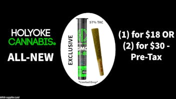Holyoke Cannabis Dispensary – Holyoke "GMO" 1g M80 Infused-Preroll (2) for $30 - 57% TAC