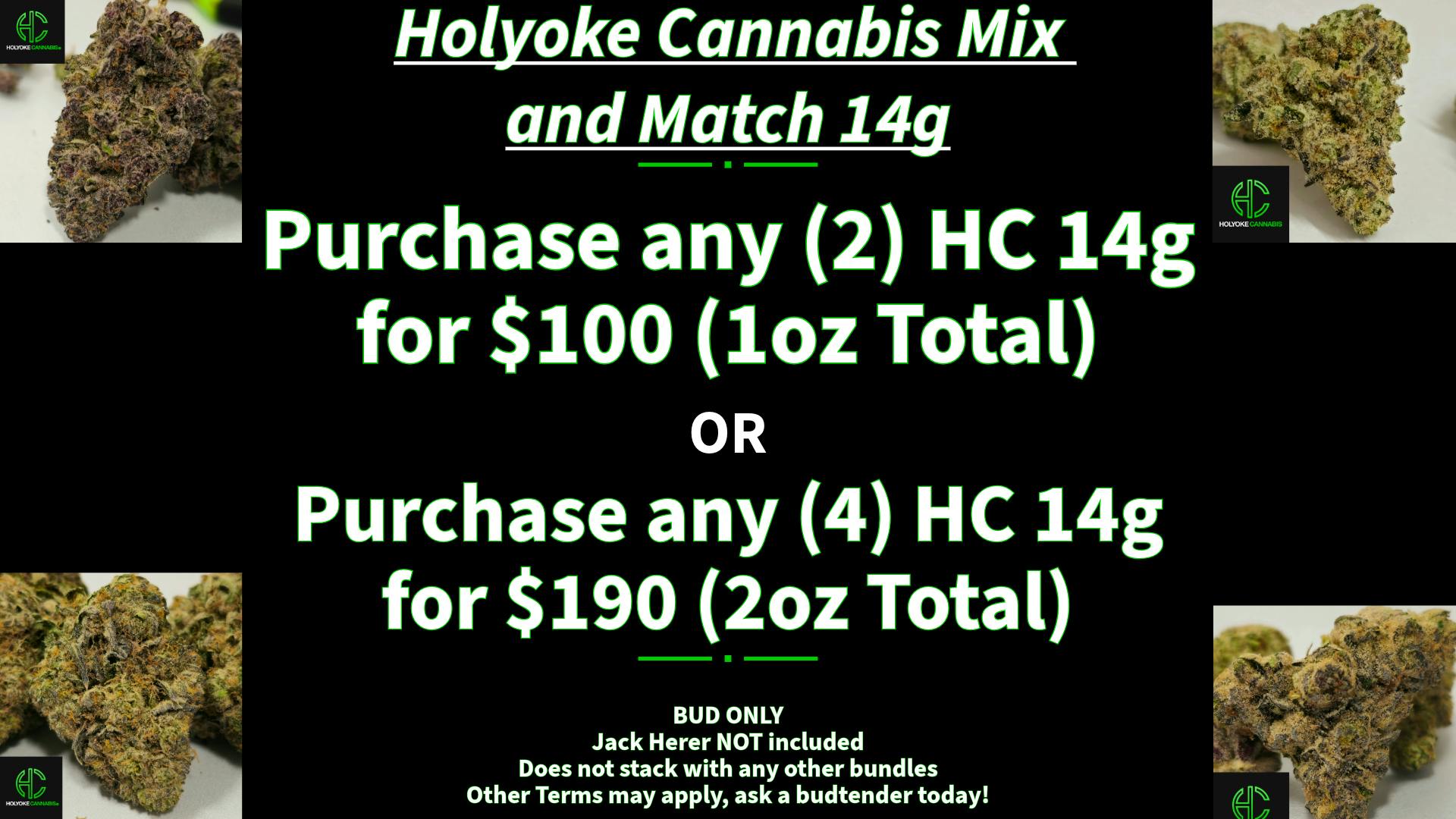 Holyoke Cannabis Dispensary – Holyoke Holyoke Cannabis Mix and Match 14g Bundle!